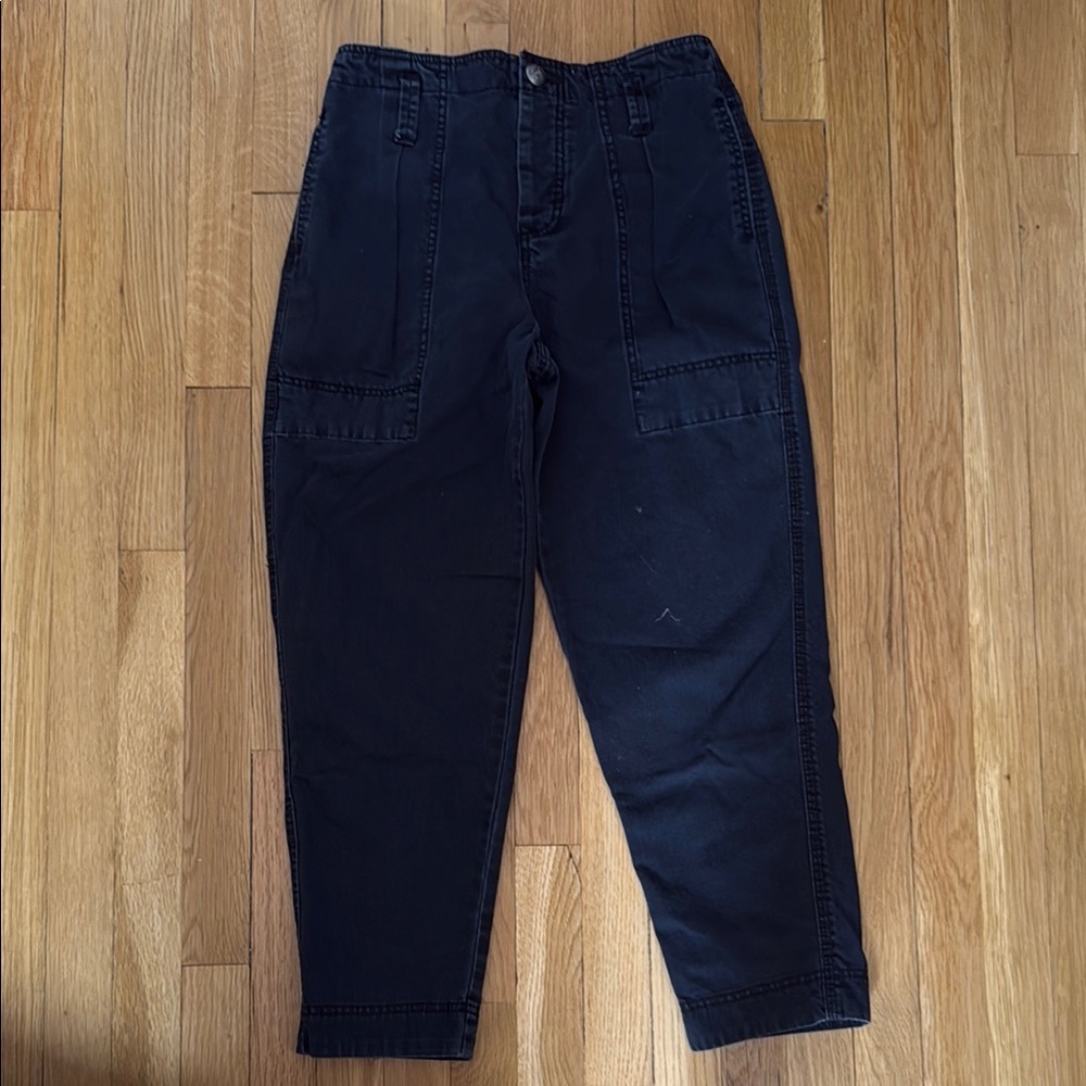 Free People Black Straight Leg Jeans